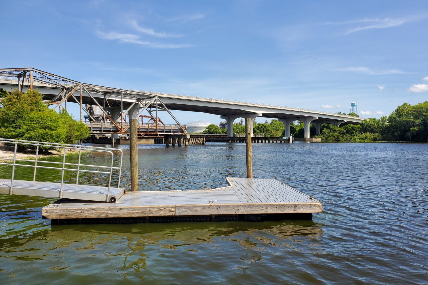 A boat launch along a Pensacola-area waterway