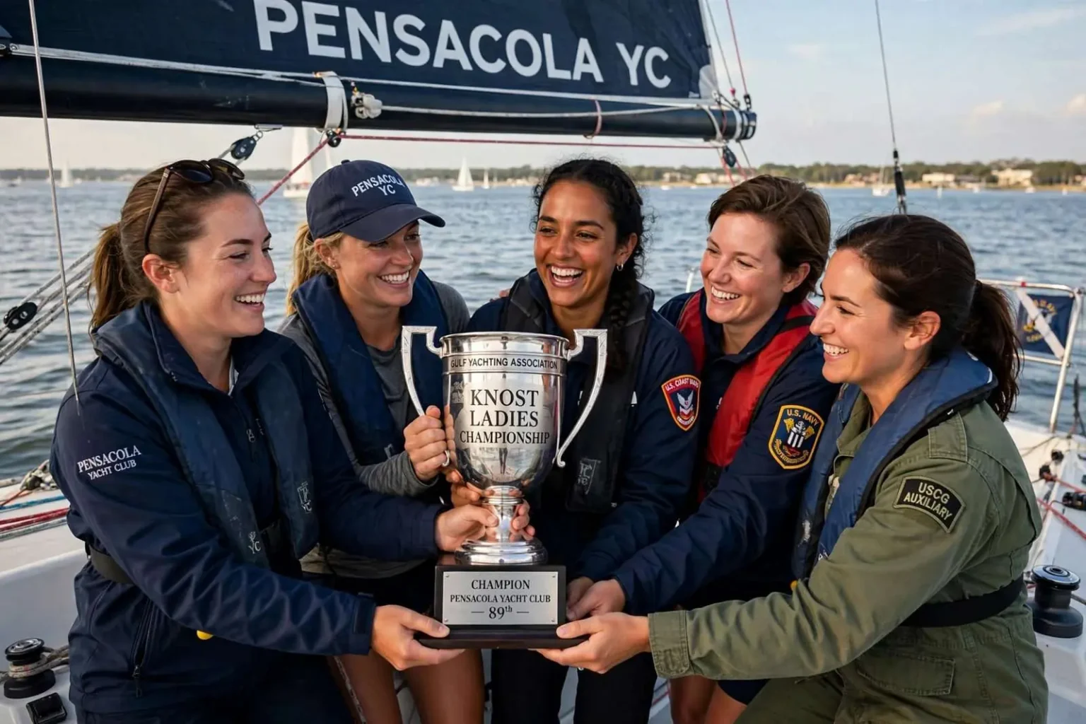 Illustration for the news story: Pensacola Yacht Club Women’s Team Captures First Knost Title Since 1973