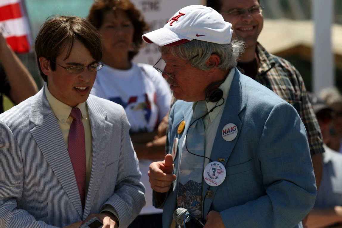 Josh Woods of Mobile, AL Organizing a Tea Party Protest in 2009