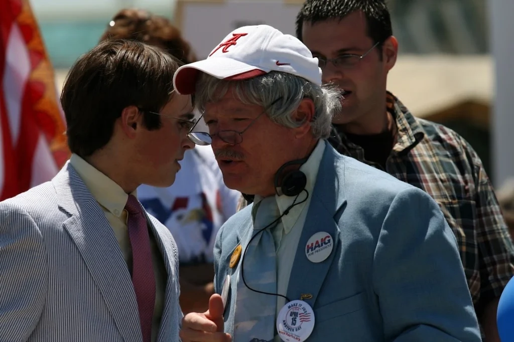 Josh Woods of Mobile, AL Organizing a Tea Party Protest in 2009