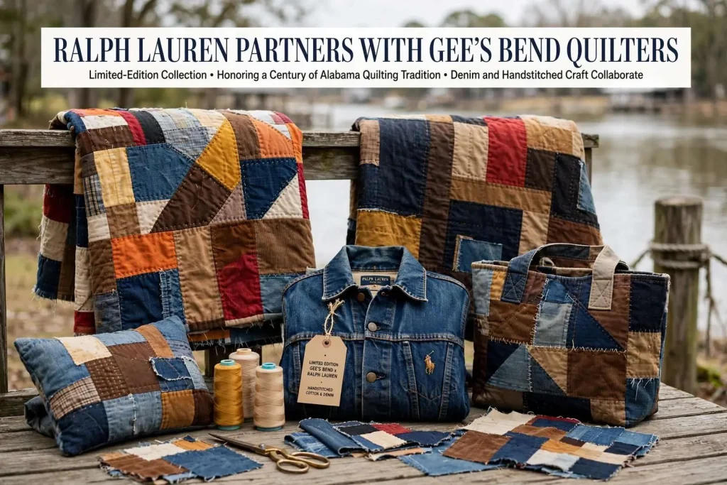 Illustration for the news story: Ralph Lauren Partners With Gee’s Bend Quilters on Limited-Edition Collection