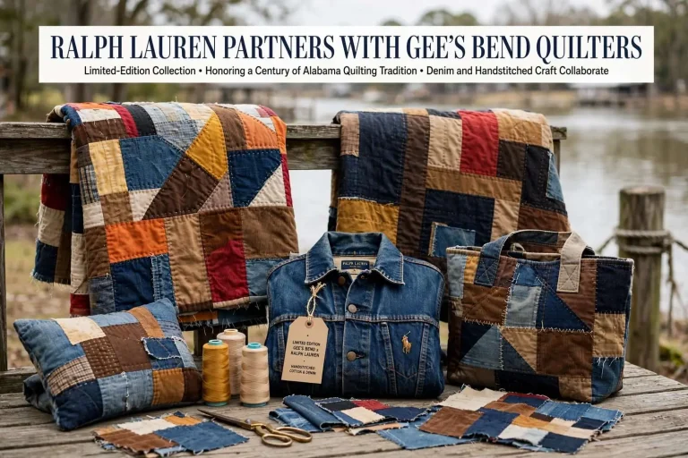 Illustration for the news story: Ralph Lauren Partners With Gee’s Bend Quilters on Limited-Edition Collection