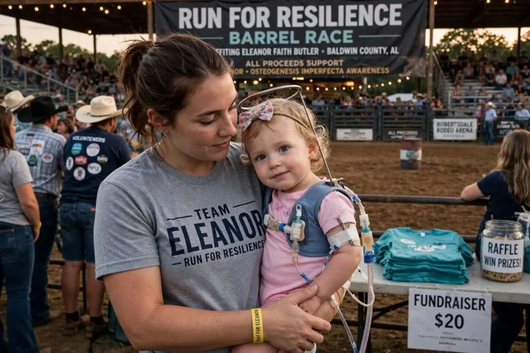 Illustration for the news story: Robertsdale Barrel Race Raises Support for Toddler Battling Rare Bone Disease