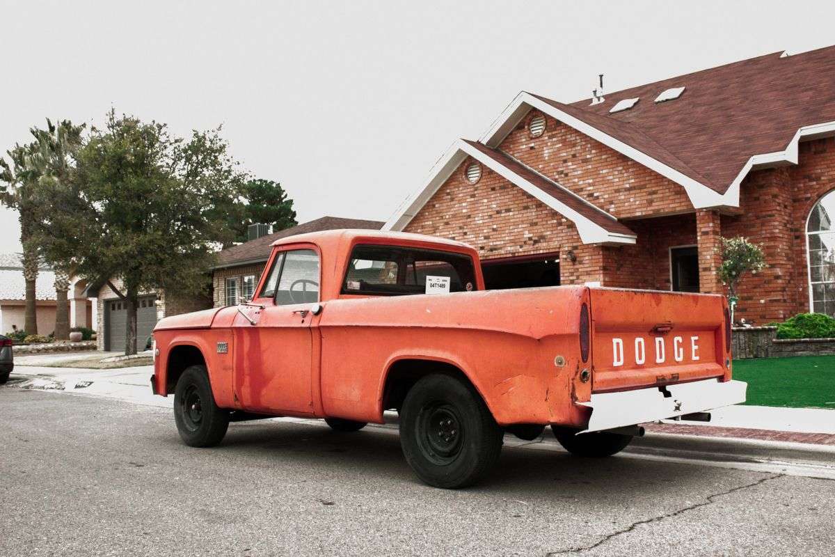 A pickup truck parked on a quiet rural road in south Alabama, near where a fatal two-vehicle crash occurred on Gold Mine Road.