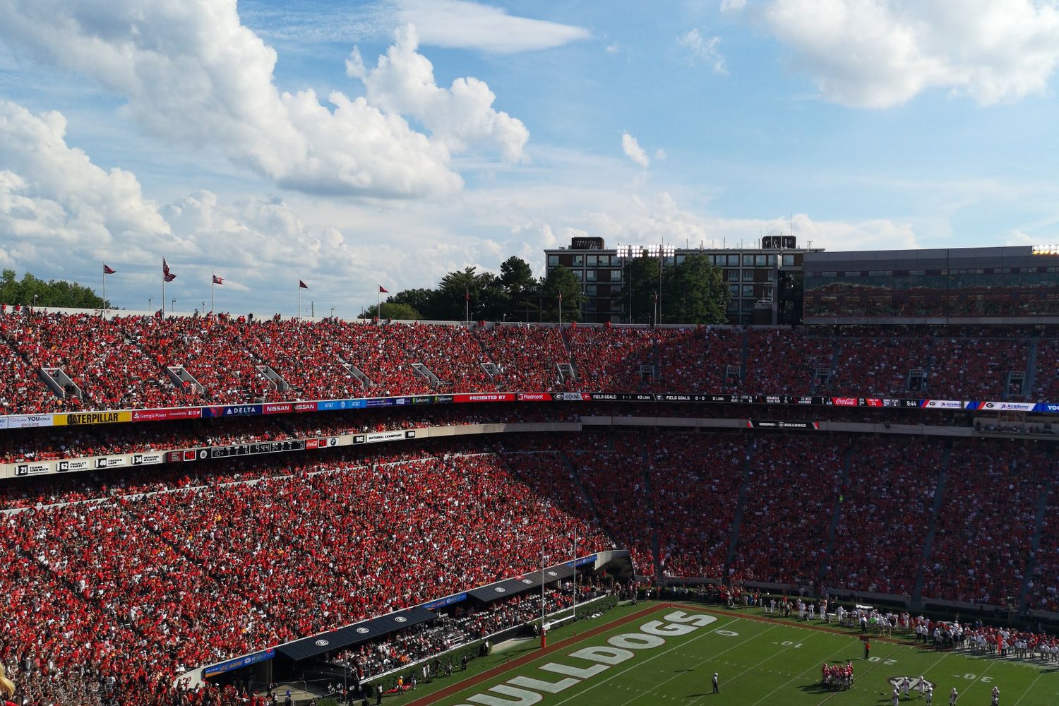 College football stadium crowd on game day