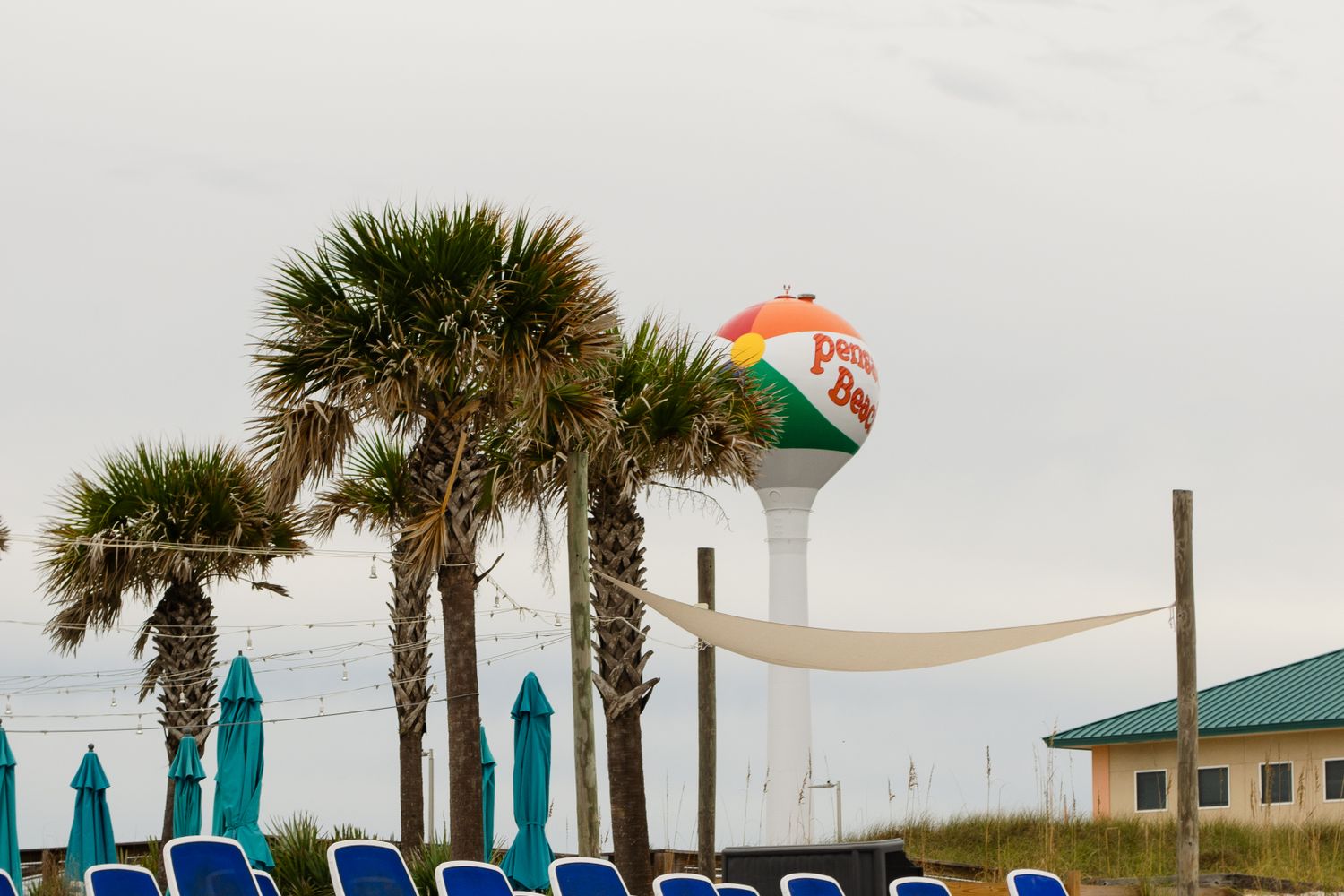 A view of the Pensacola, Florida waterfront on the Gulf Coast