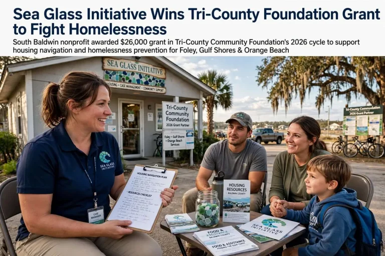 Illustration for the news story: Sea Glass Initiative Wins Tri-County Foundation Grant to Fight Homelessness