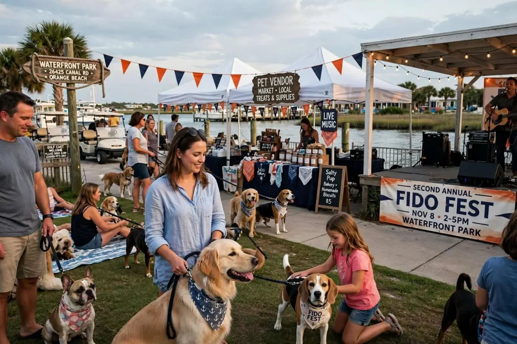 Illustration for the news story: Second Annual Fido Fest Set to Bring Dog Lovers Together in Orange Beach This November