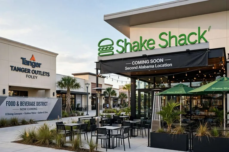 Illustration for the news story: Shake Shack to Open at Tanger Outlets Foley in Second Alabama Location