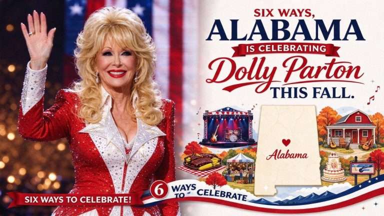 Illustration for the news story: Six Ways Alabama Is Celebrating Dolly Parton This Fall