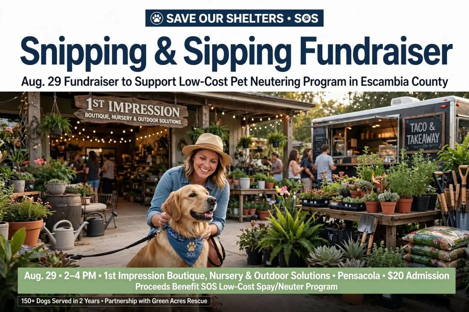 Illustration for the news story: Snipping & Sipping Fundraiser Aug. 29 to Support Low-Cost Pet Neutering Program
