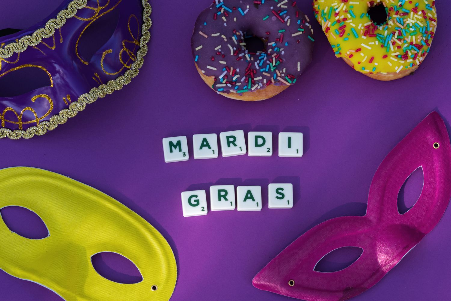Festive king cake treats at a Mobile area community event