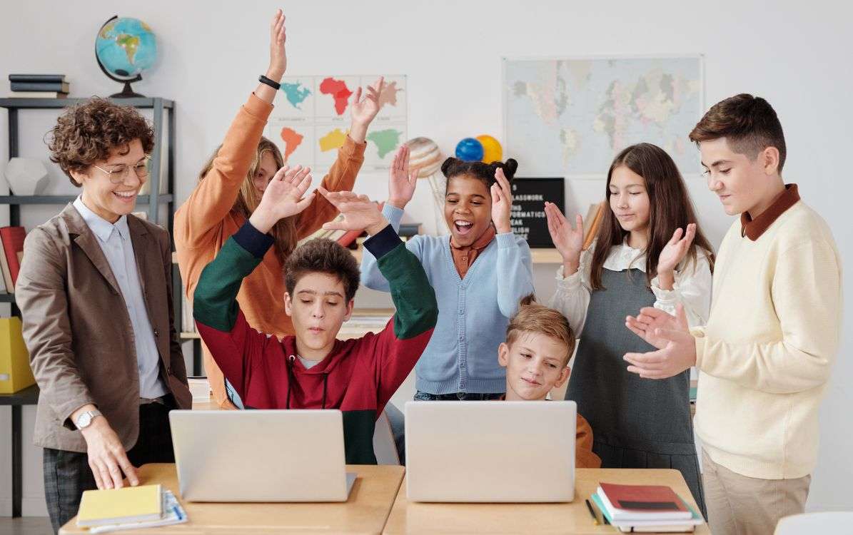 Students taking a standardized test