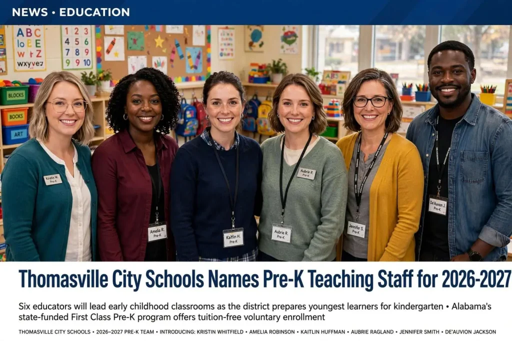 Illustration for the news story: Thomasville City Schools Names Pre-K Teaching Staff for 2026-2027 Year