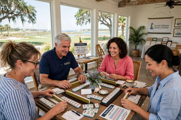 Illustration for the news story: Mahjong Social Play Event ‘Tiles for Tomorrow’ to Benefit Coastal Alabama Chamber Education Programs