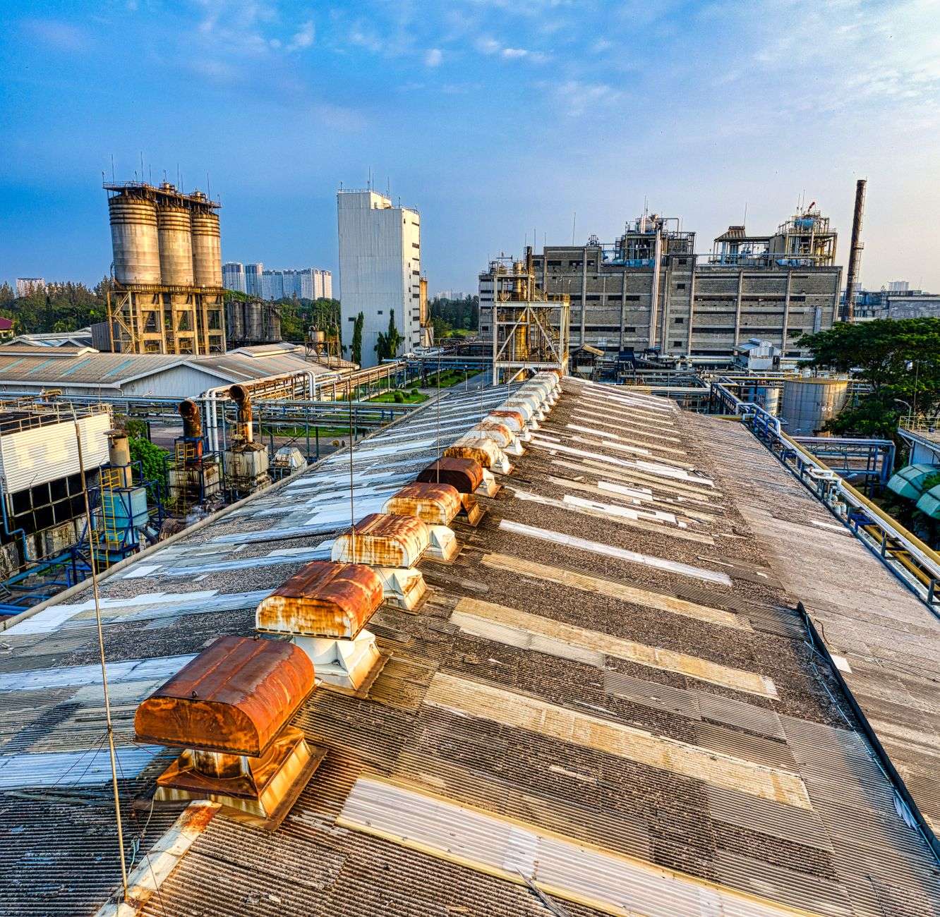 Large industrial manufacturing plant representing a specialty ingredients production facility