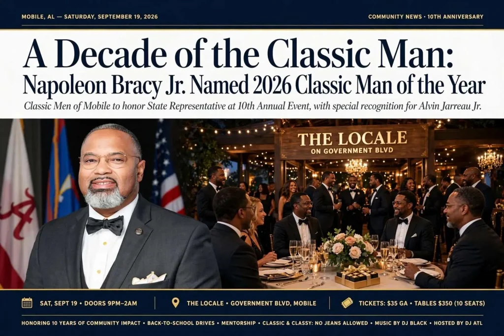Illustration for the news story: A Decade of the Classic Man: Napoleon Bracy Jr. Named 2026 Classic Man of the Year