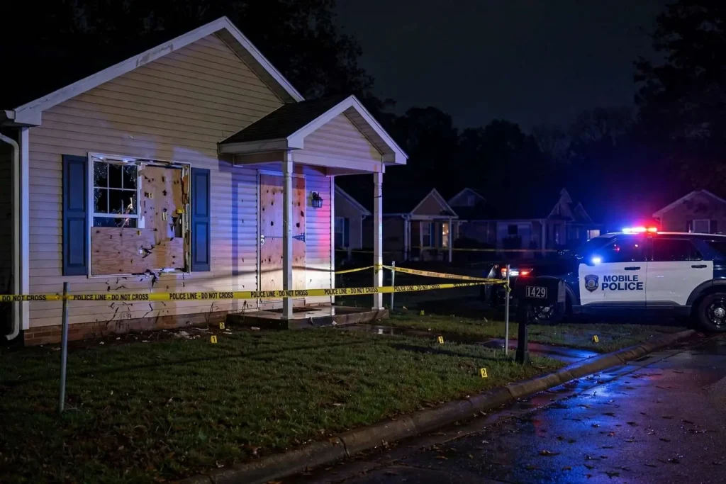 Illustration for the news story: A West Mobile Homeowner Shot an Intruder. Now a Grand Jury Will Decide Whether Charges Follow.