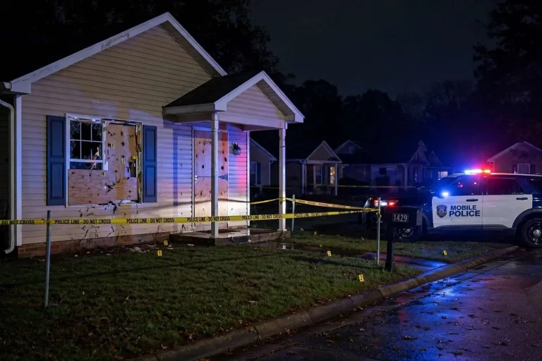 Illustration for the news story: A West Mobile Homeowner Shot an Intruder. Now a Grand Jury Will Decide Whether Charges Follow.