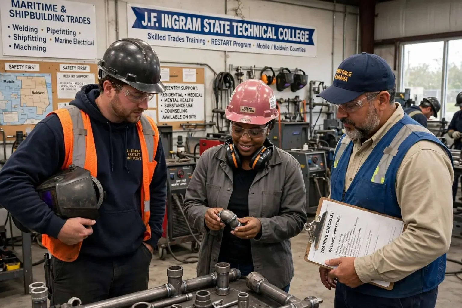 Illustration for the news story: $4 Million Federal Grant Will Train 550 People Leaving Prison for Gulf Coast Skilled Trades
