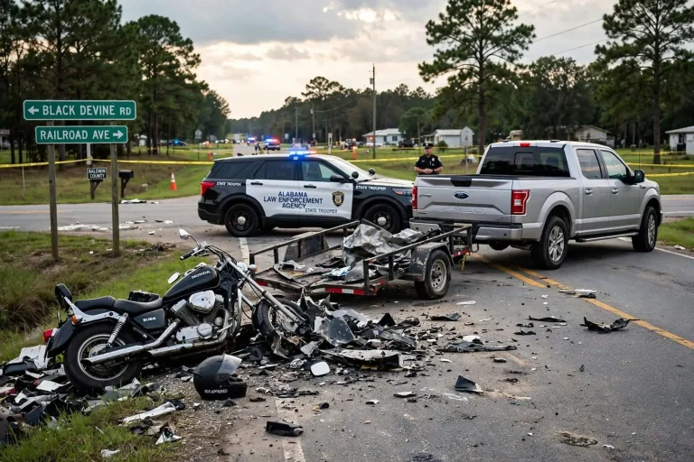 Illustration for the news story: ALEA Identifies Loxley Man, 51, Killed in Baldwin County Motorcycle Crash During Police Pursuit