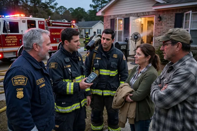 Illustration for the news story: All Your Neighbors: The Volunteer Crew Behind Fairhope’s Fire Calls