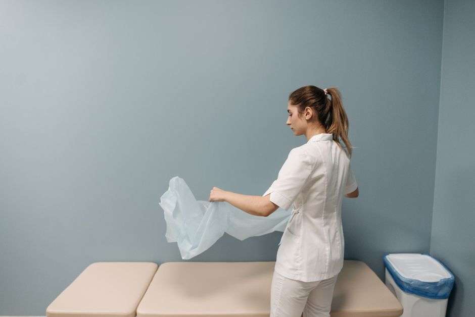 Clean, modern urgent care clinic reception area