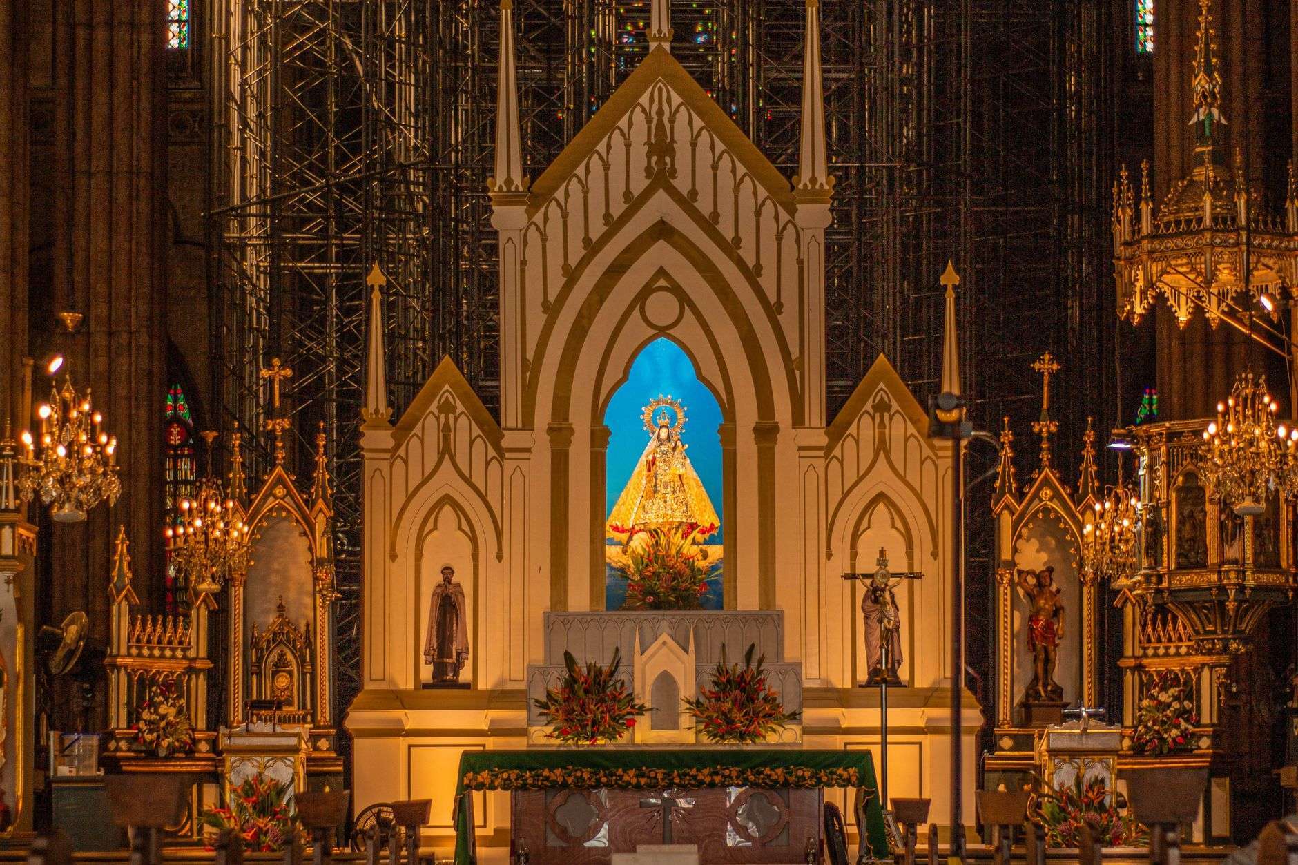 Cathedral interior with altar illustrating the Red Mass for legal professionals in Mobile