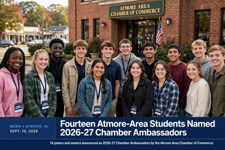 Illustration for the news story: Fourteen Atmore-Area Students Named 2026-27 Chamber Ambassadors