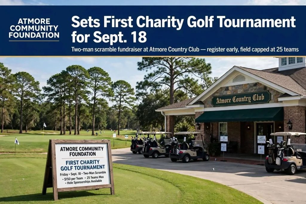 Illustration for the news story: Atmore Community Foundation Sets First Charity Golf Tournament for Sept. 18