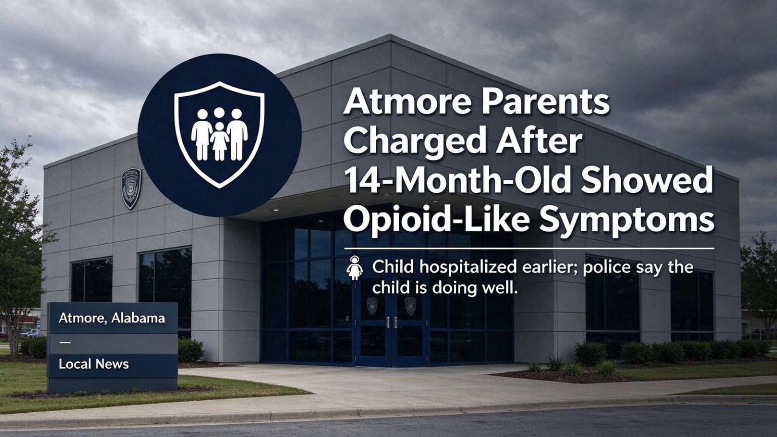 Illustration for the news story: Atmore Parents Charged After 14-Month-Old Showed Opioid-Like Symptoms