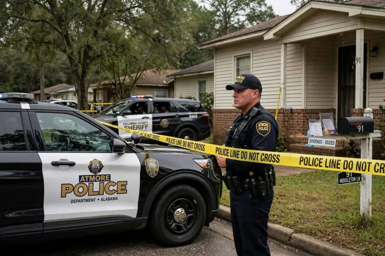 Illustration for the news story: Atmore Police Arrest Man on Cocaine and Meth Trafficking Charges After Middleton Lane Search Warrant