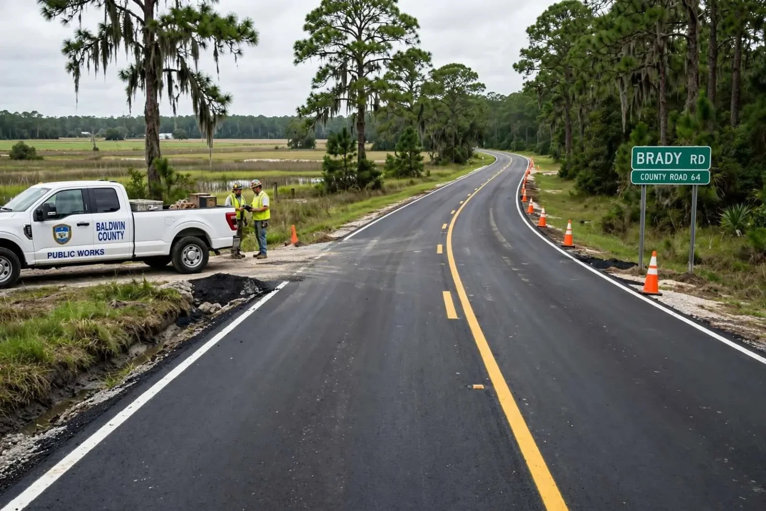 Illustration for the news story: Baldwin County Finishes Repaving on Five Local Roads in Annual Resurfacing Program