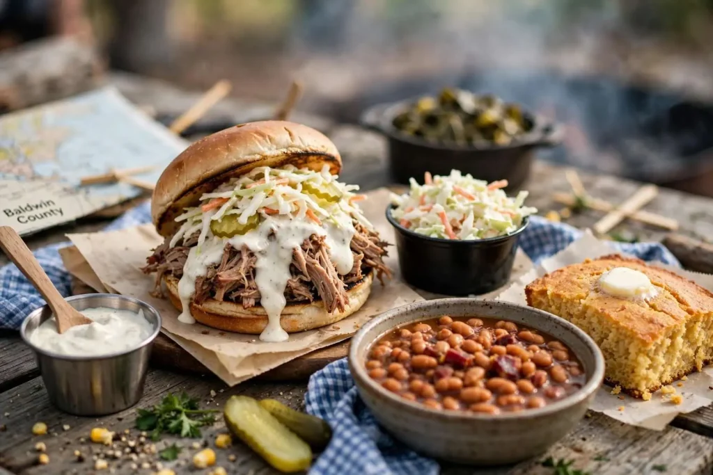 Illustration for the news story: Baldwin County’s Barbecue Scorecard: Pulled Pork Wins, Coleslaw Unites