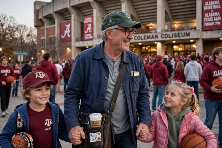 Illustration for the news story: Basketball, Friends and Grandkids: A Gulf Coast Columnist’s Road Trip to See Bucky Ball in Tuscaloosa