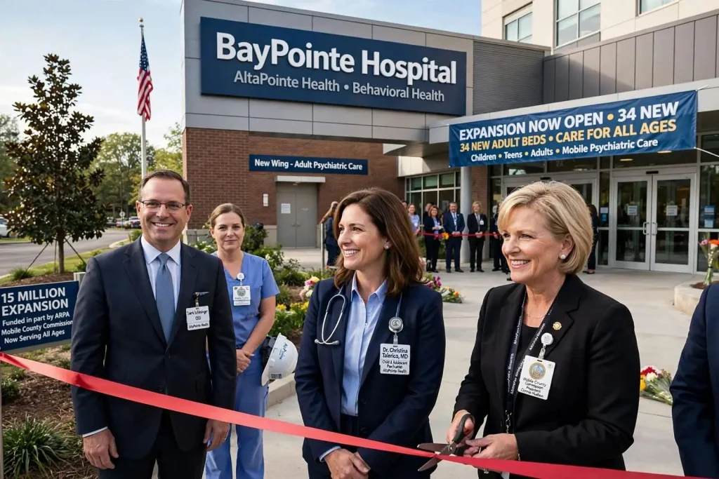 Illustration for the news story: BayPointe Hospital Expansion Adds 34 Adult Beds, Opens Mobile Psychiatric Care to All Ages