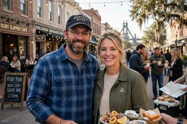 Illustration for the news story: Bienville Bites: How a Steel Mill Crane Operator Became Mobile’s Food Tour Pioneer