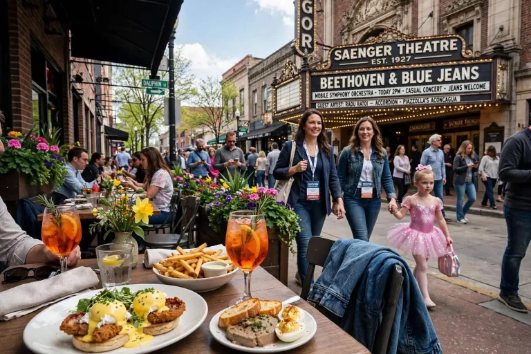 Illustration for the news story: Blue Jeans and Beethoven: A Perfect Saturday in Downtown Mobile