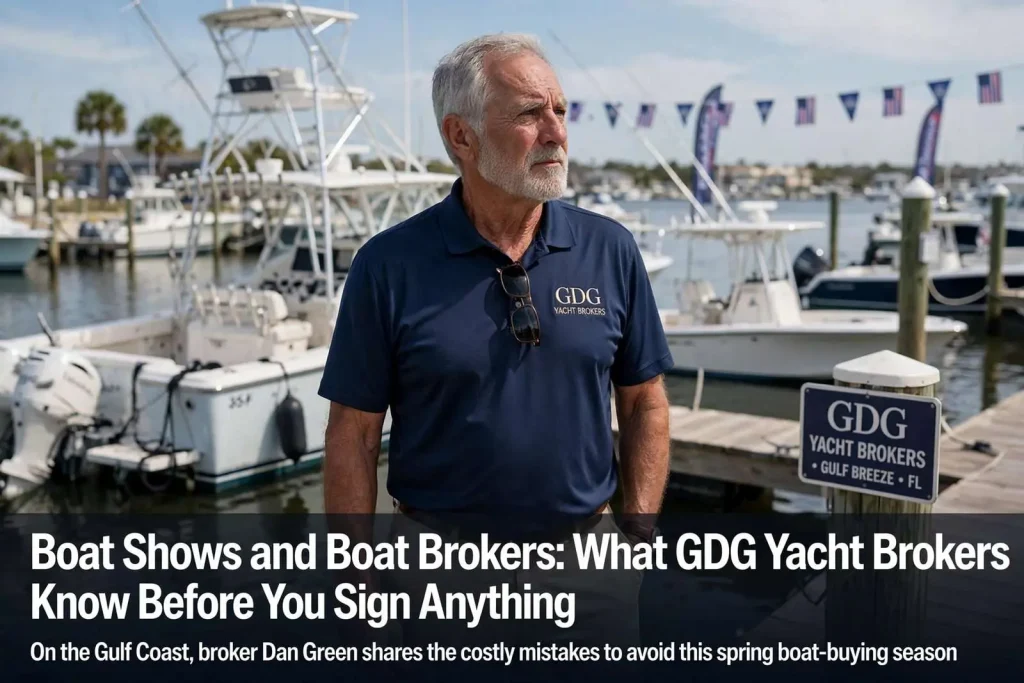 Illustration for the news story: Boat Shows and Boat Brokers: What GDG Yacht Brokers Know Before You Sign Anything