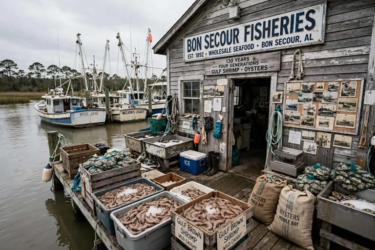 Illustration for the news story: Bon Secour Fisheries at 130: The Nelson Family’s Long View of Gulf Seafood