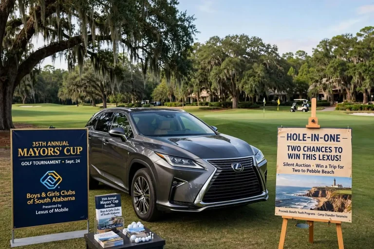 Illustration for the news story: Two Shots at a Lexus and a Pebble Beach Auction: The Mayors’ Cup Turns 35 on Sept. 24