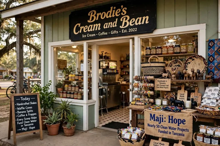 Illustration for the news story: Brodie’s Cream and Bean: The Silverhill Ice Cream Shop Funding Clean Water in Tanzania
