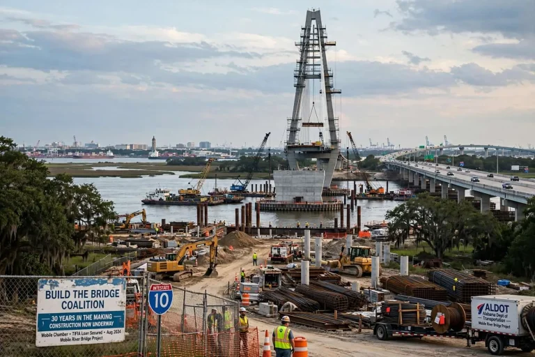 Illustration for the news story: How a Chamber Coalition Kept the Mobile River Bridge Alive for Three Decades