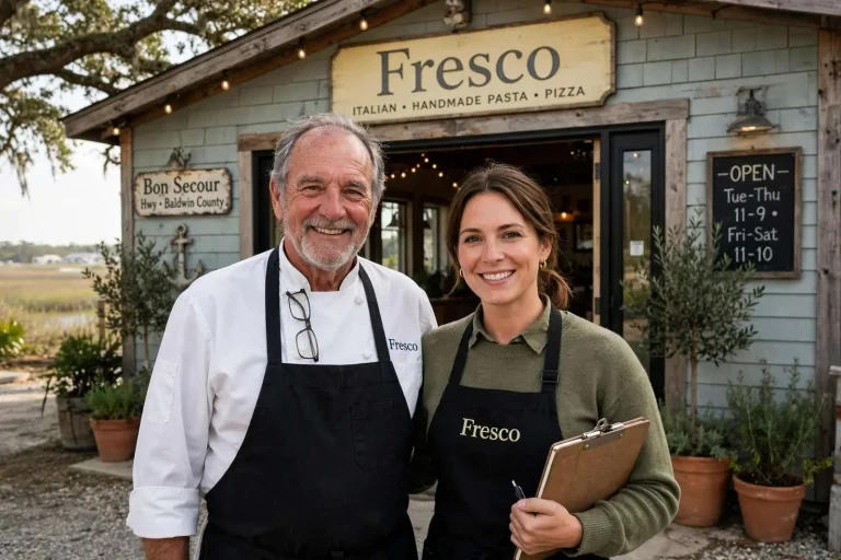 Illustration for the news story: Ciao, Fresco: A Detroit Chef’s 83rd Restaurant Lands in Old Tin Top’s Home in Bon Secour