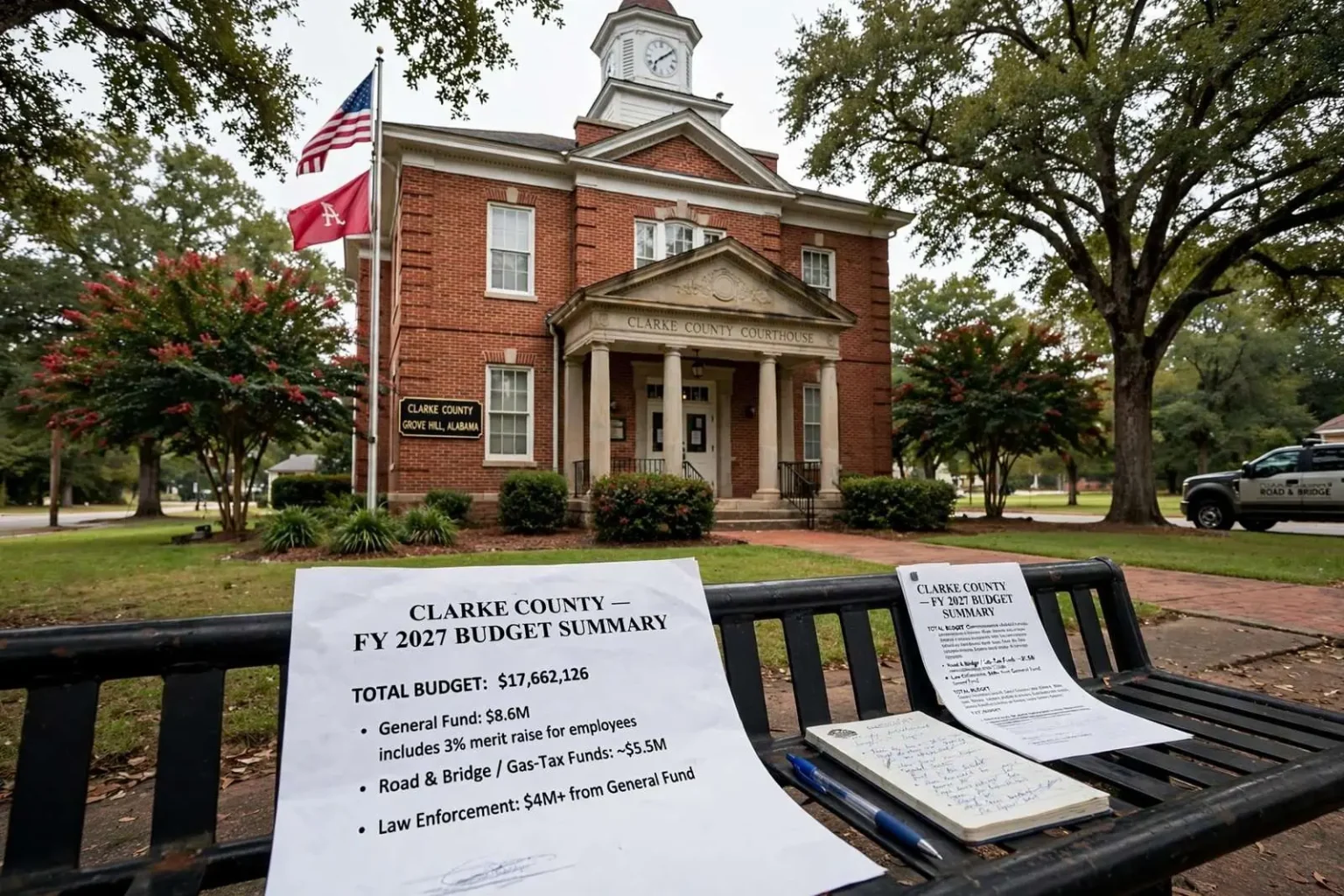 Illustration for the news story: Clarke County Approves a $17.66 Million Budget With a 3 Percent Merit Raise for Employees