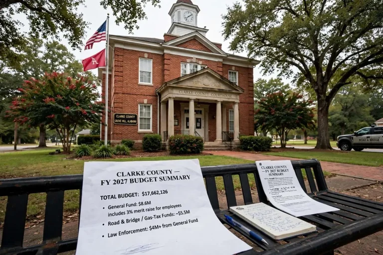 Illustration for the news story: Clarke County Approves a $17.66 Million Budget With a 3 Percent Merit Raise for Employees