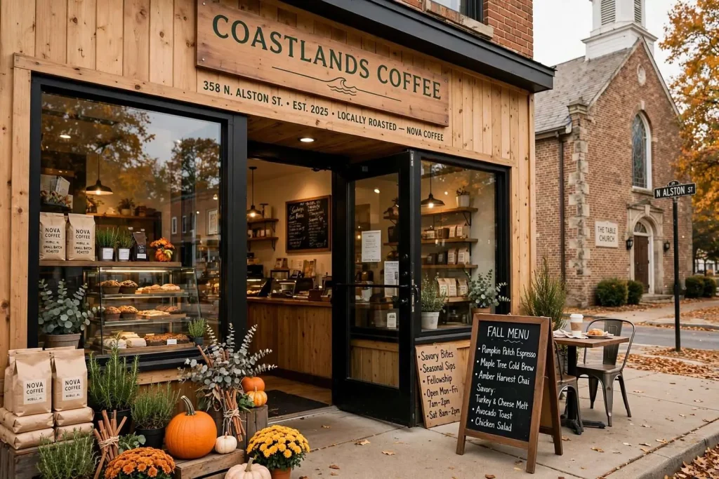 Illustration for the news story: Coastlands Coffee Brings Seasonal Sips, Savory Bites and Fellowship to Downtown Foley