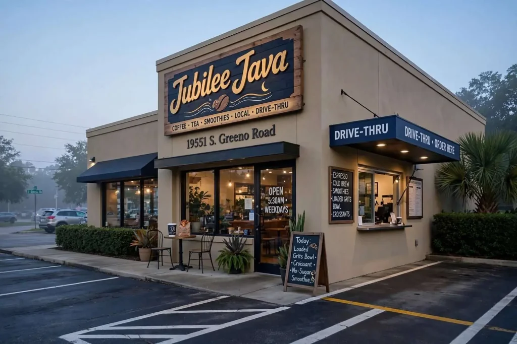 Illustration for the news story: Coffee Before the Bridge: Jubilee Java Has Become Greeno Road’s Early-Morning Ritual