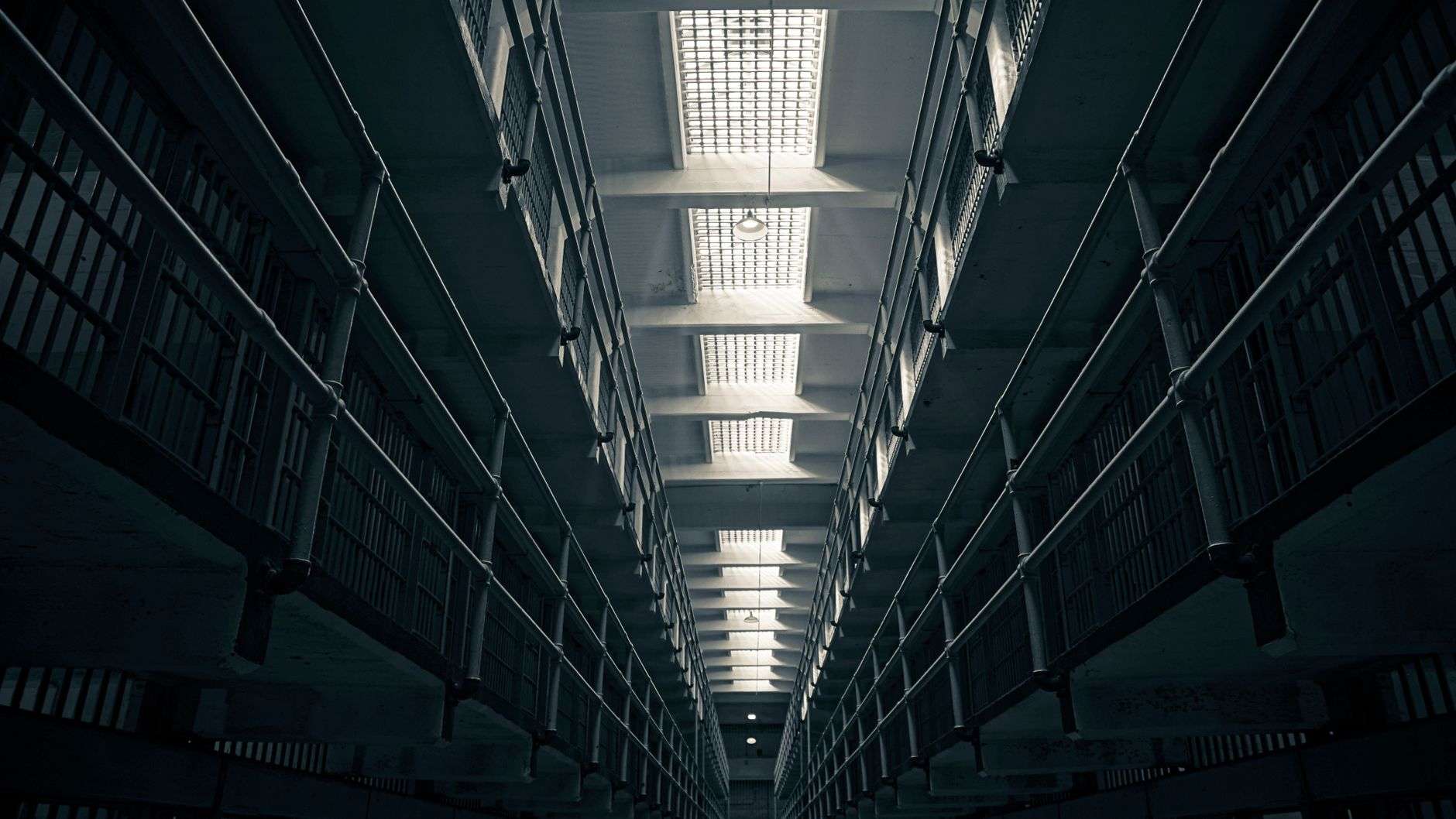 A detention facility corridor, illustrating county jail operations and inmate housing arrangements