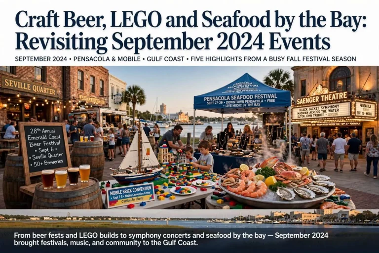 Illustration for the news story: Craft Beer, LEGO and Seafood by the Bay: Revisiting September 2024 Events